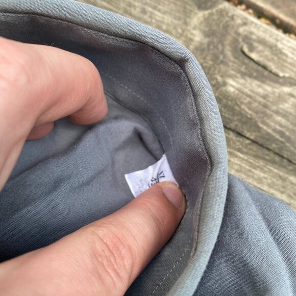 Lot of 2 Armani Dress Shirts Size 17 & 16.5 Blue and Gray - Picture 5 of 13